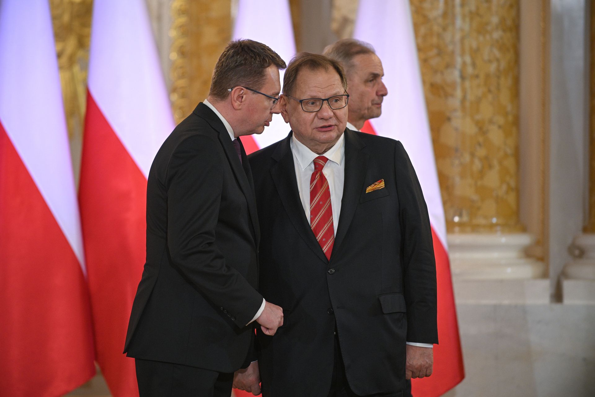 Krzyki po uroczystości na Zamku Królewskim. Chodziło o Kalisza
