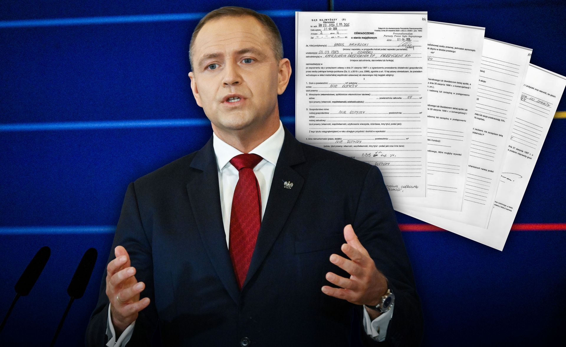 Nowe oświadczenie majątkowe prezydenta Polski Karola Nawrockiego. Ma już spore oszczędności