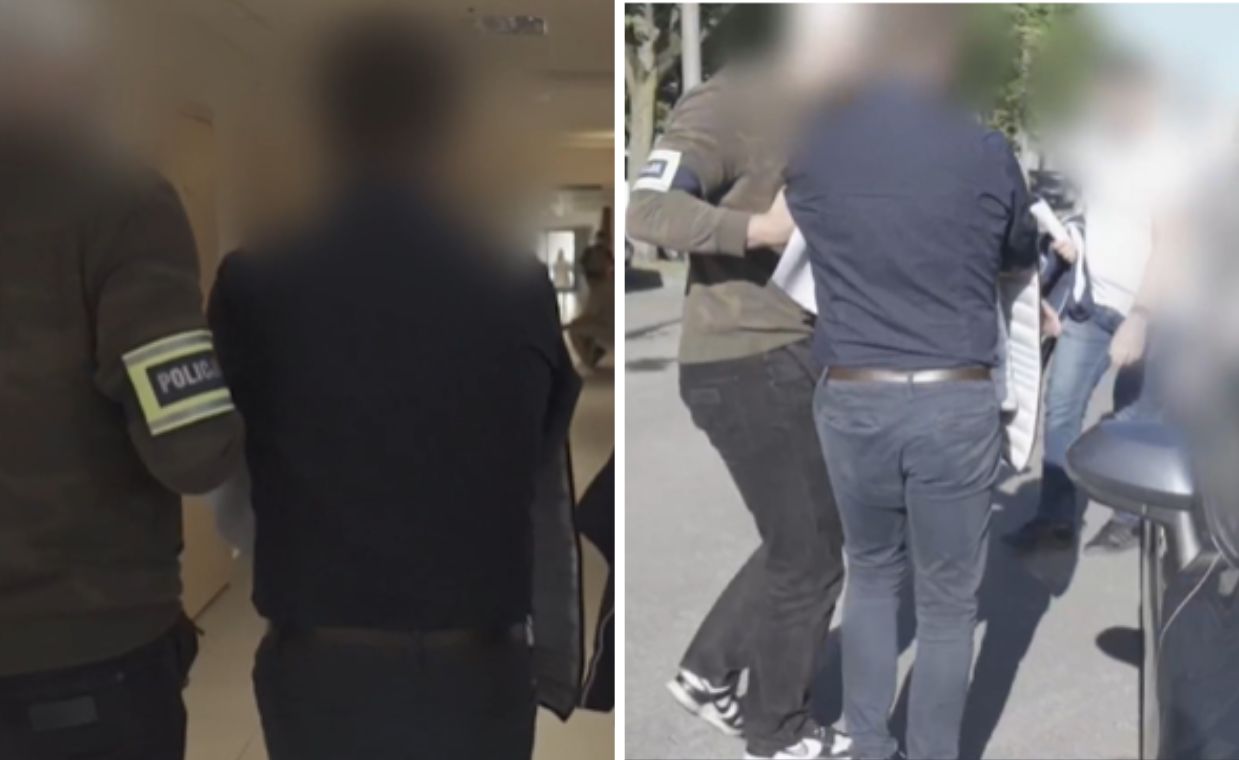 Wyprowadzili dyrektora WOMP w kajdankach. W tle poważne zarzuty