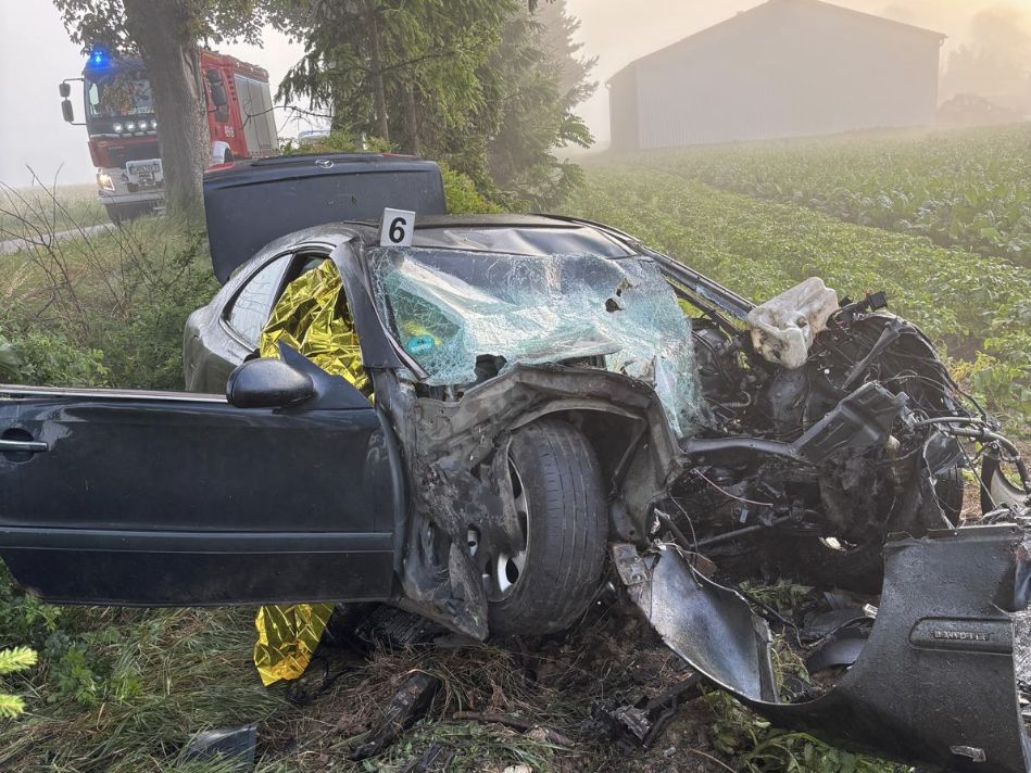 Tragiczny wypadek pod Malborkiem. Dwóch nastolatków nie żyje