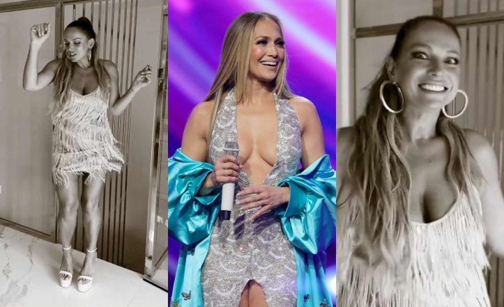 Joanna Liszowska wywija do piosenki Jennifer Lopez w KUSEJ sukience. Fanka: "J.Lo BLEDNIE przy J.Liszy"