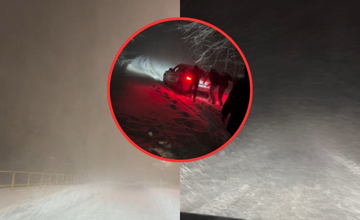 "Armagedon to mało". Utknęli w zaspie, relacjonują, co się działo