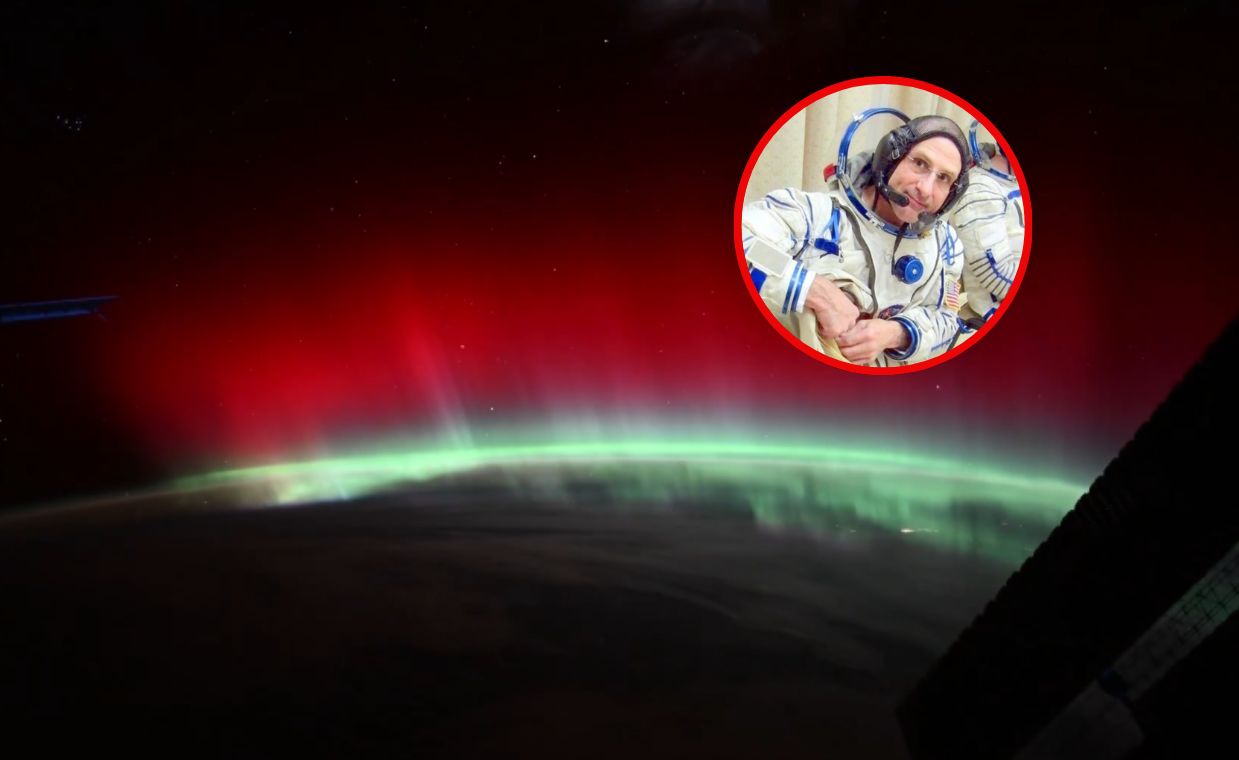 Zorza polarna z pokładu ISS. Astronauta nagrał niezwykłe zjawisko