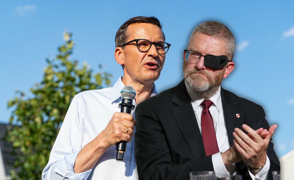 Morawiecki pytany o koalicję z Braunem. Krótka odpowiedź