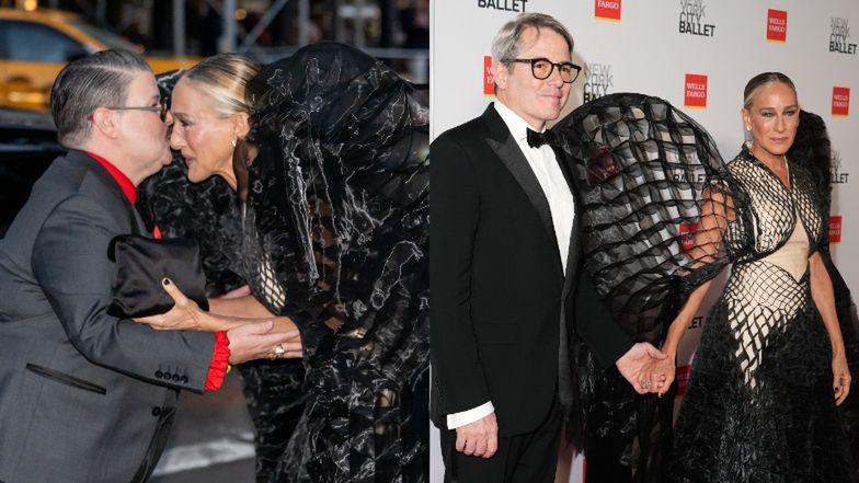 Sarah Jessica Parker bryluje na imprezie w kreacji z ogromnymi skrzydło-rękawami. "Czy to IMPREZA HALLOWEENOWA?"