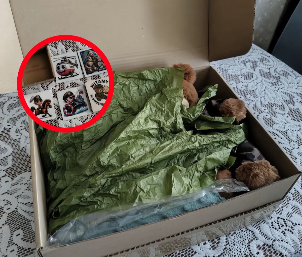 Dostał paczkę z wojska z okazji narodzin syna. Mama zrobiła zdjęcia