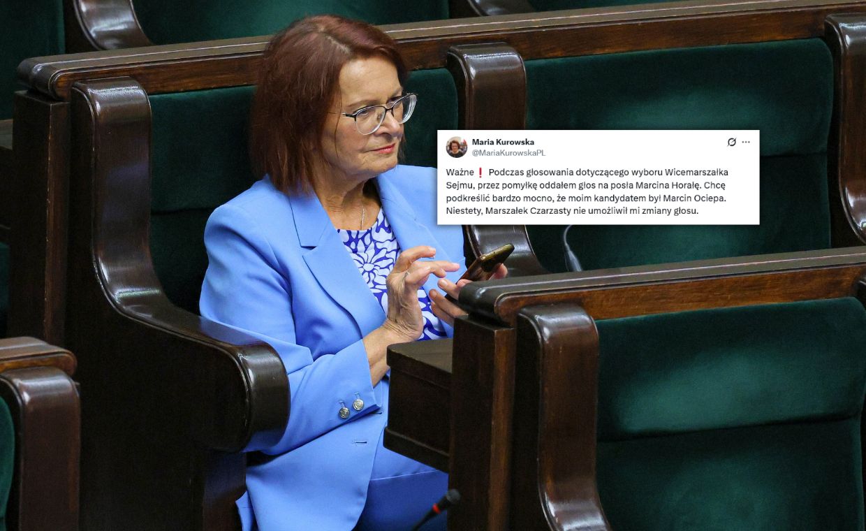 "Przez pomyłkę". Kurowska tłumaczy się z głosowania