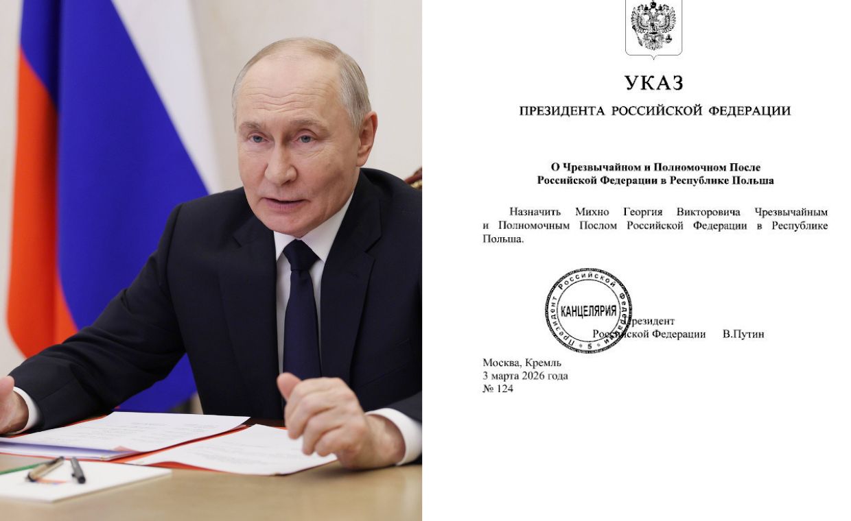 Putin zdecydował. Wskazał nowego ambasadora w Polsce