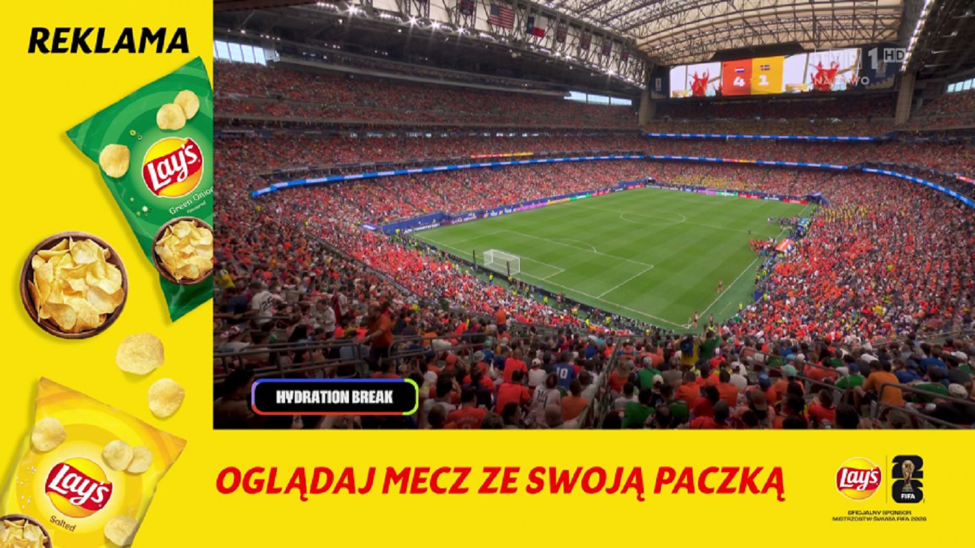 TVP sprzedaje reklamy podczas przerw na nawodnienie w mundialu
