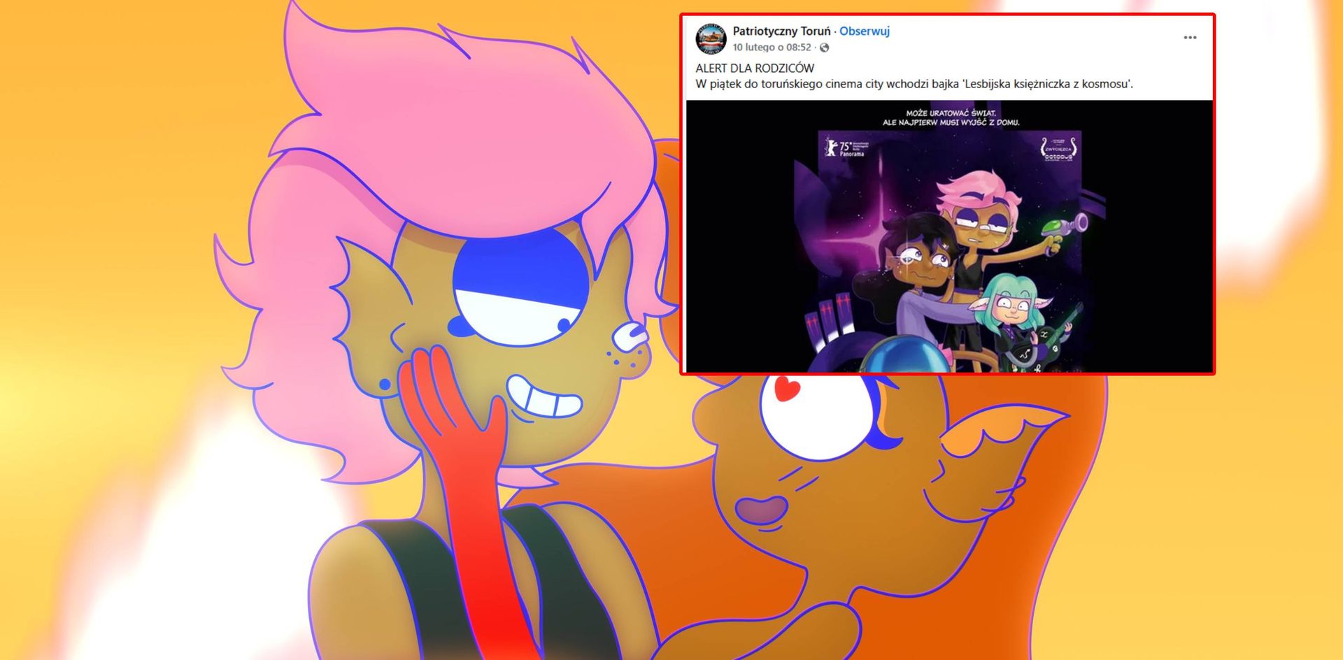"Alert dla rodziców". Tytuł animacji oburzył prawicowe środowiska