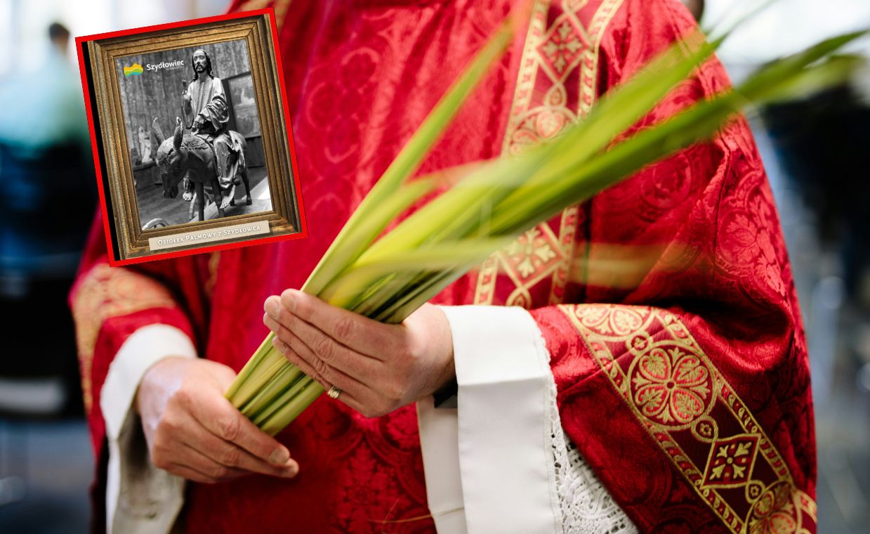 Niedziela Palmowa w Szydłowcu. Procesja z Chrystusem na osiołku