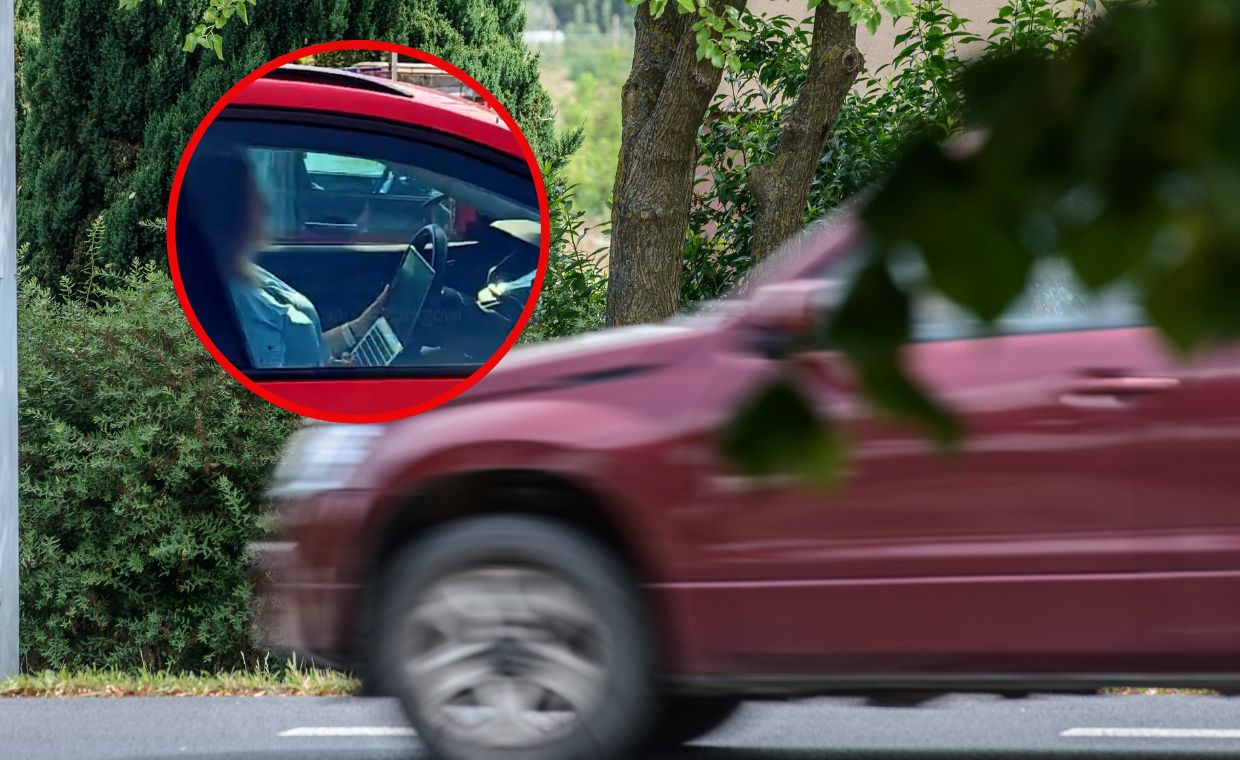 Korzystała z laptopa podczas prowadzenia auta. Ekspert komentuje