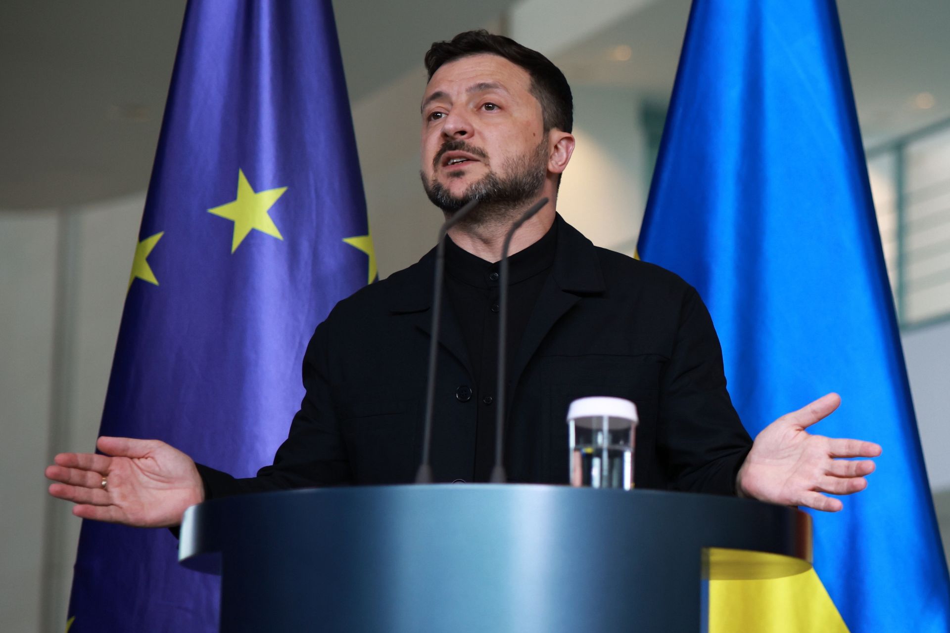 Zełenski w Berlinie. Mówił o potencjalnym udziale w szczycie NATO