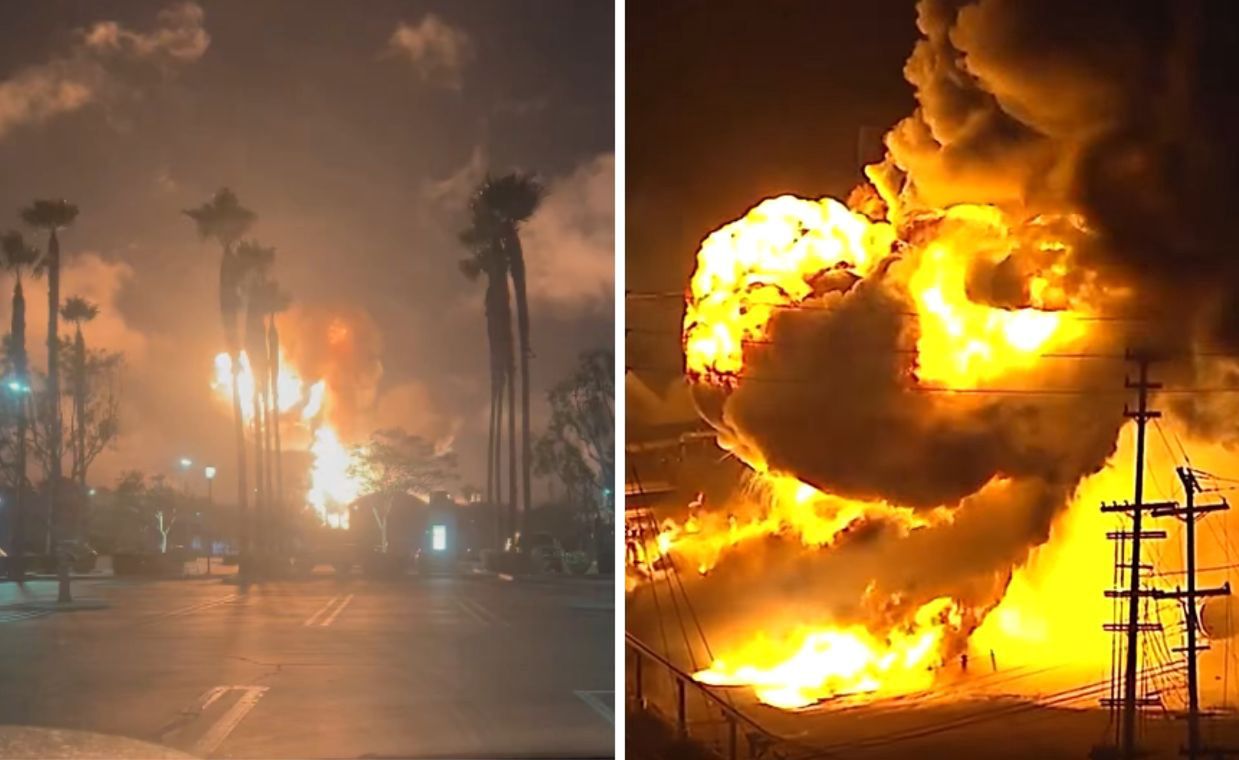 Pożar w rafinerii Chevron. Eksplozje jak trzęsienie ziemi