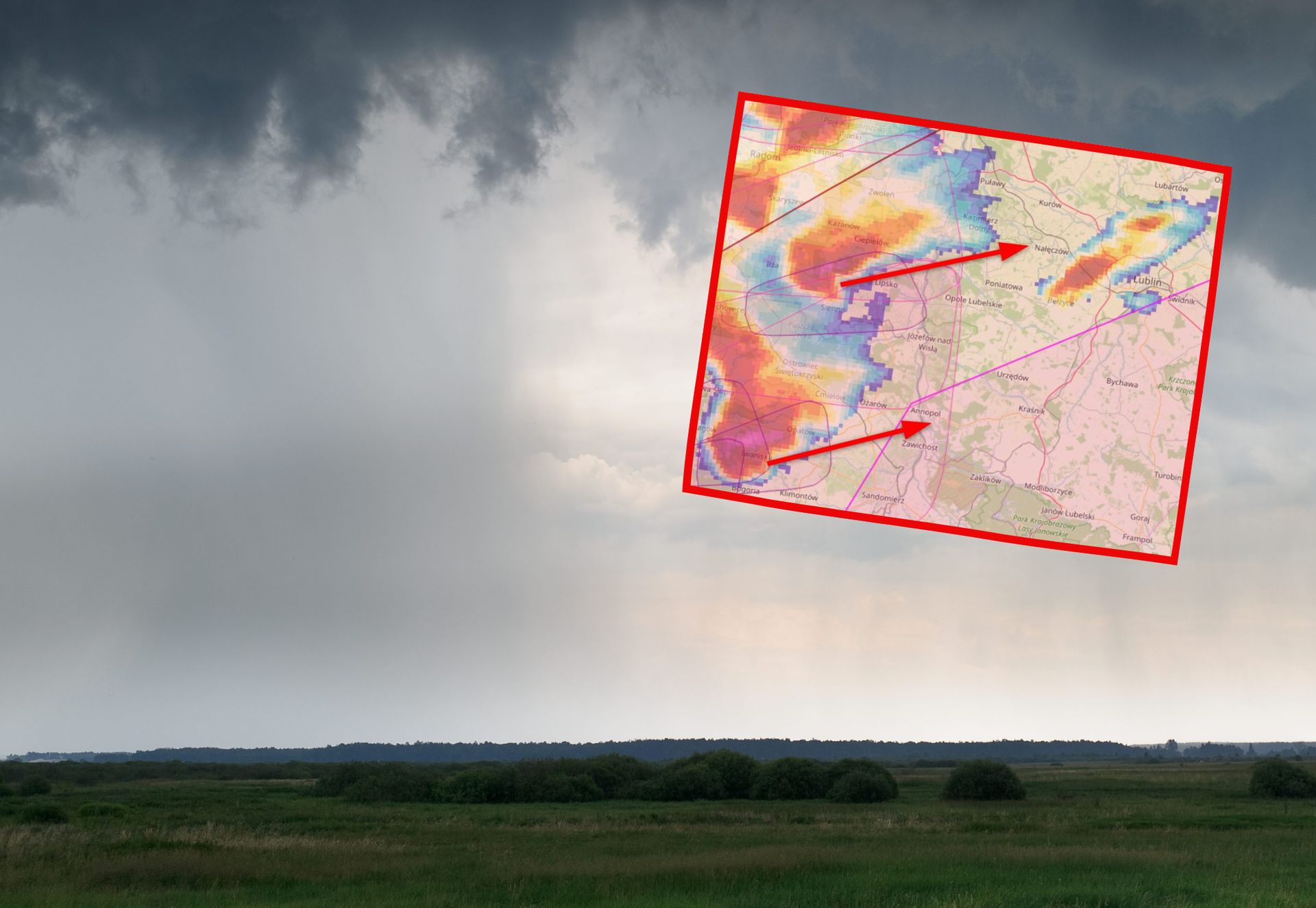 Nawałnice nad Polską. "Ryzyko trąby powietrznej"