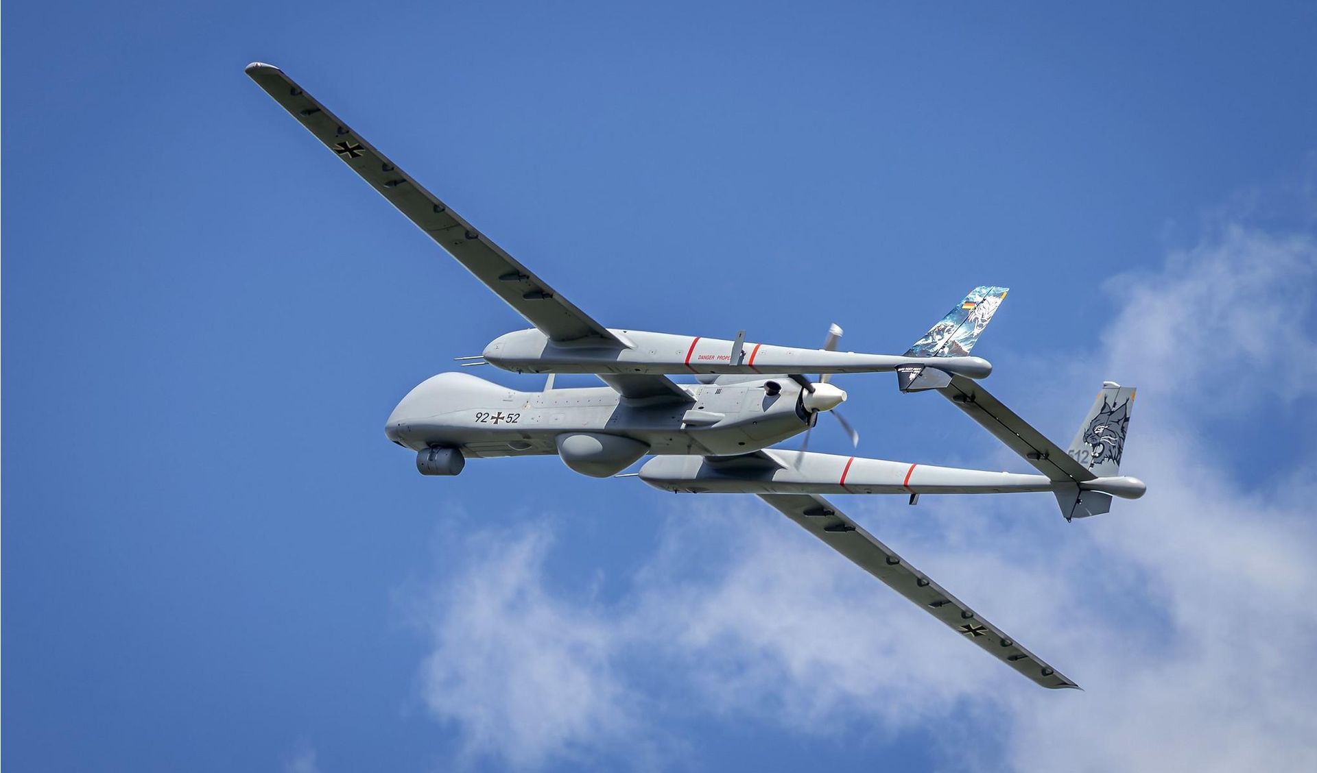 Niemcy wysłali giganta nad Danię. Wojskowy dron do zadań specjalnych