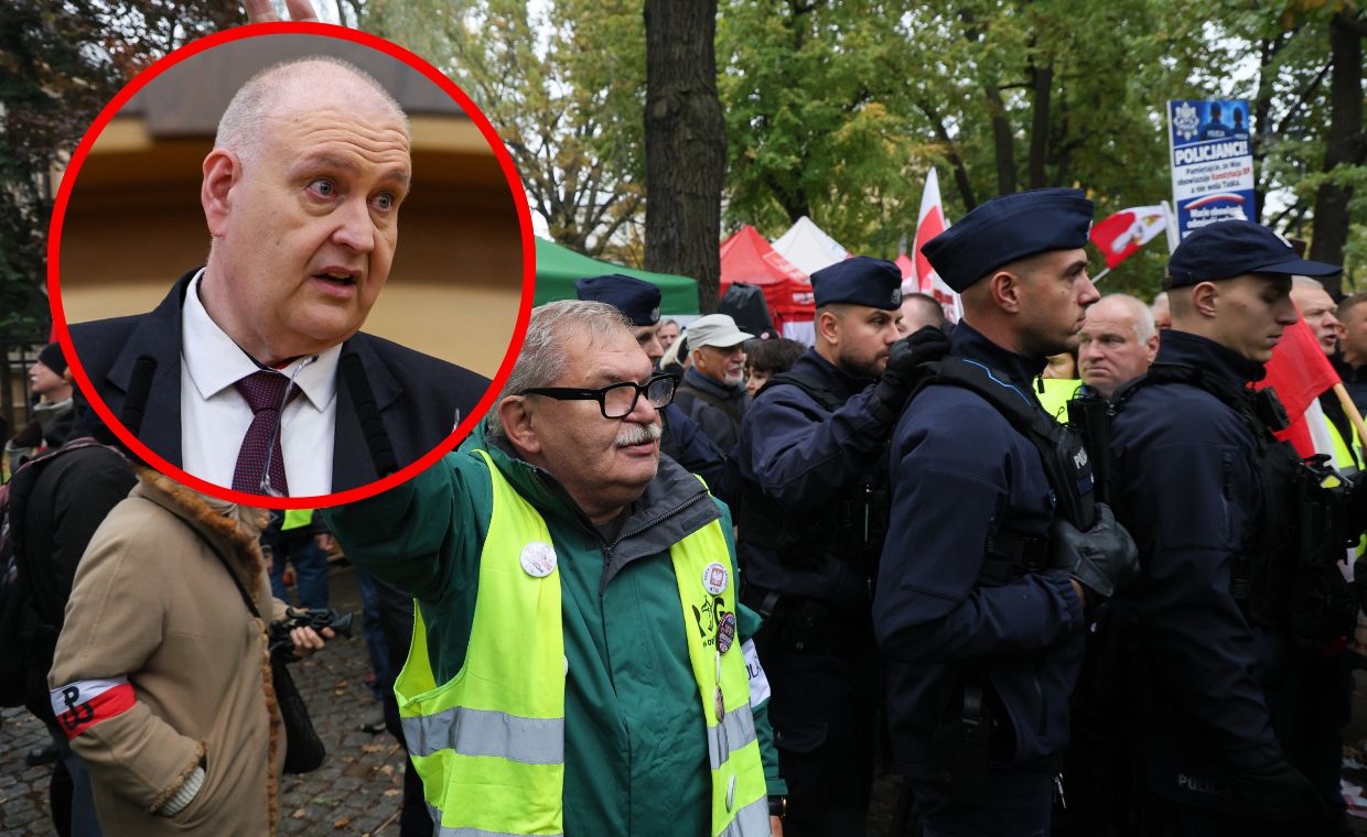 Święczkowski wyszedł do protestujących. "Berek nie został dopuszczony"