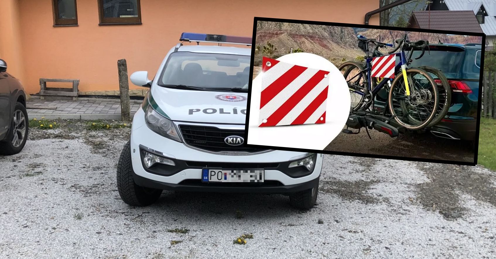 "Polowanie" na Polaków z rowerami. Słowacka drogówka czeka tuż za granicą