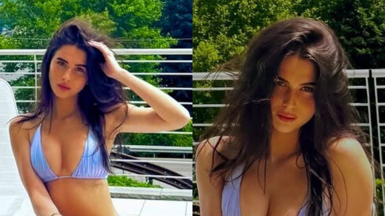 Muśnięta włoskim słońcem Roksana Węgiel pręży smukłe ciało w lawendowym bikini. Fani krótko: "Obłęd"