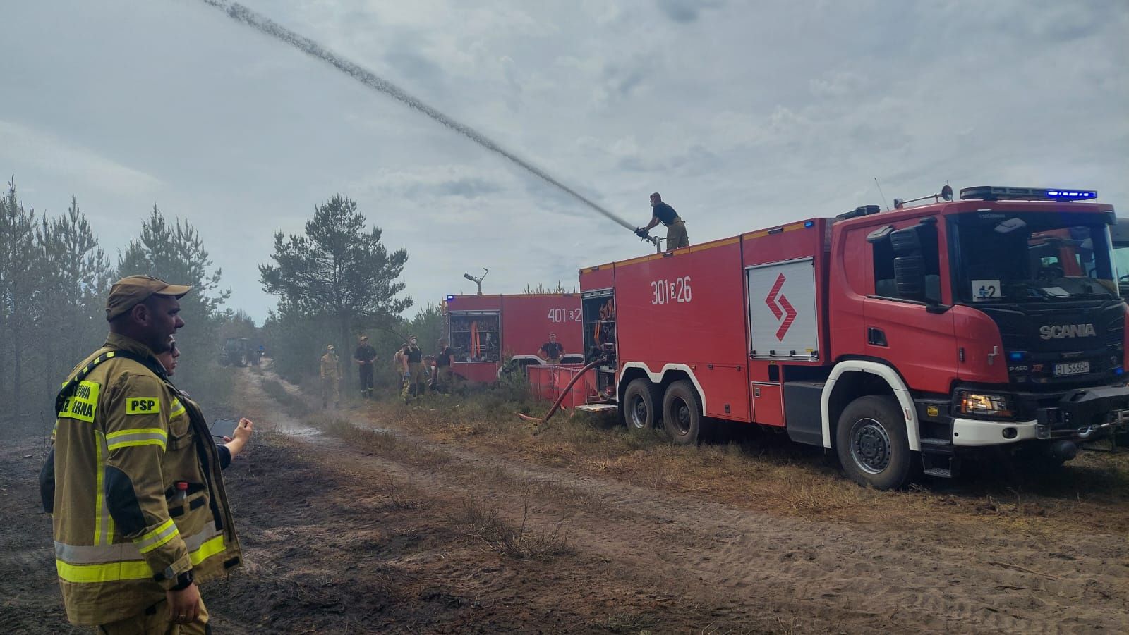 Pożar pod Warszawą. Ważne ogłoszenie ws. jednej z dróg