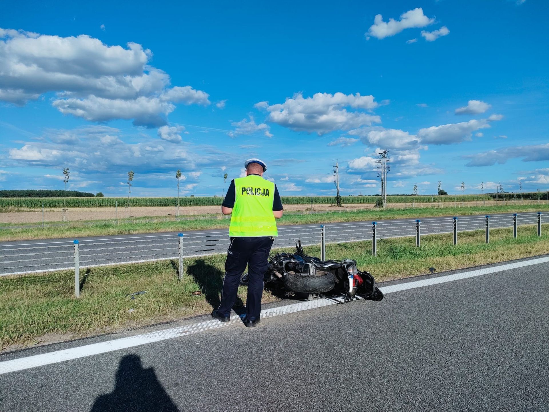 Motocyklista zginął w wypadku na obwodnicy Jarocina