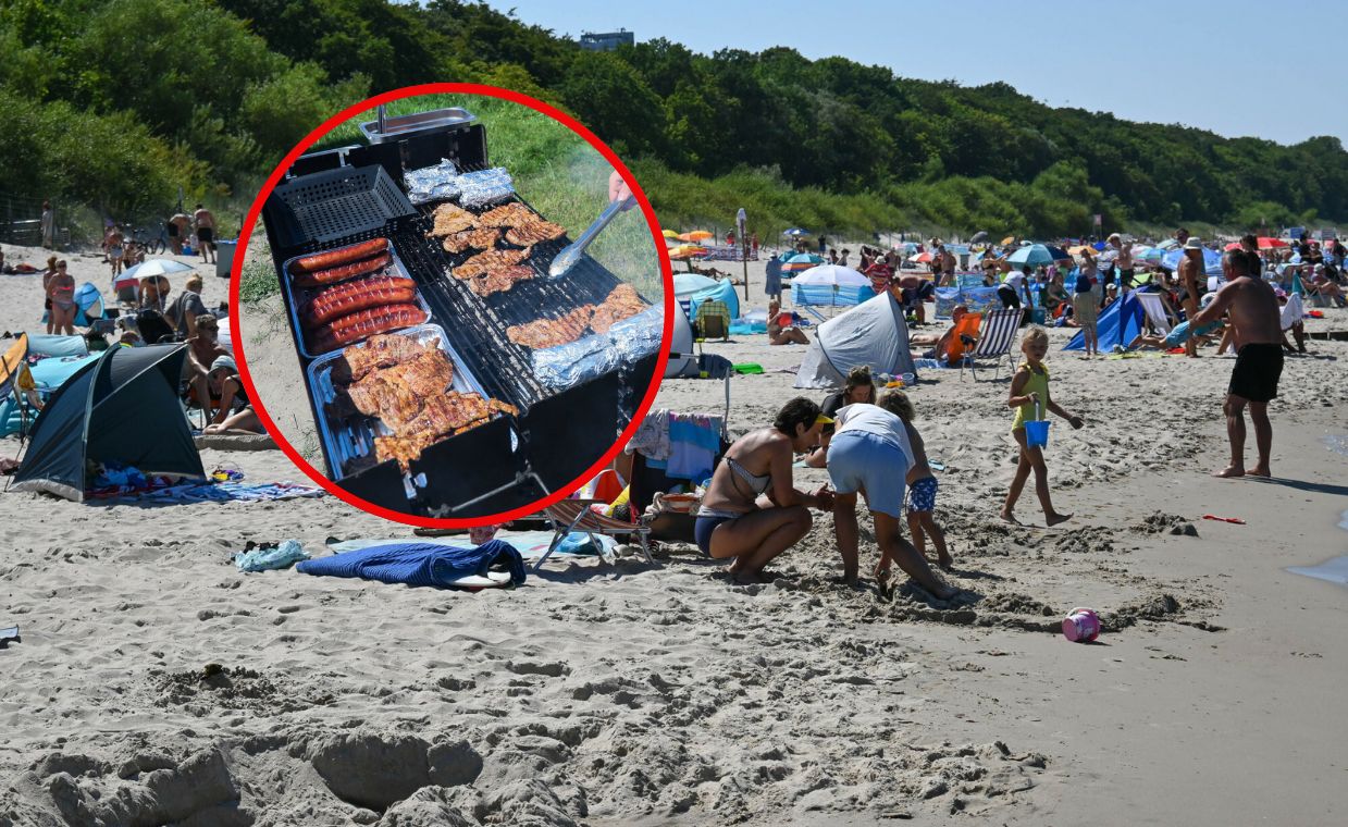 Czy można robić grilla na plaży? Policjant raz na zawsze wyjaśnia