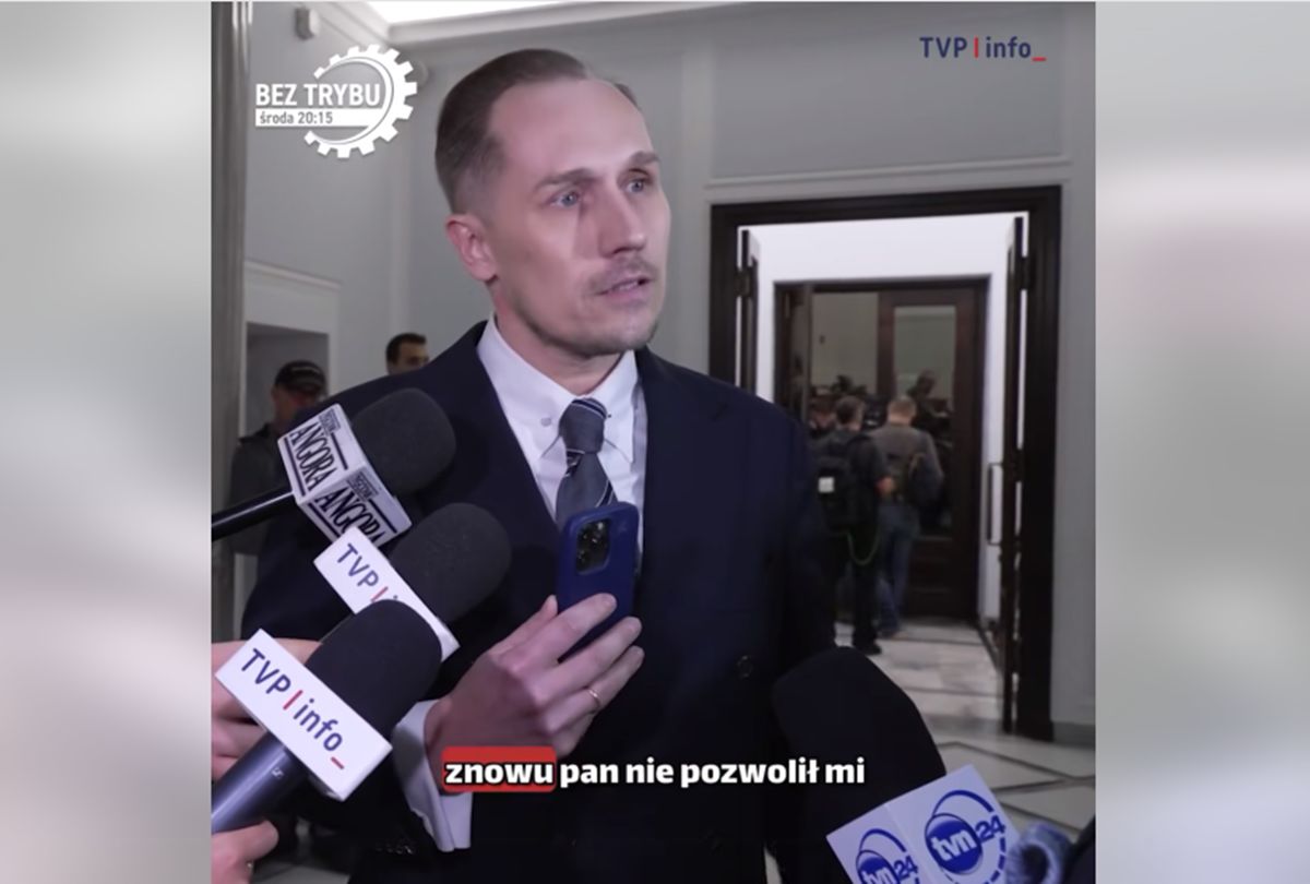 Poseł zapytał reporterkę TVP o "problemy umysłowe". Ostra wymiana zdań na sejmowym korytarzu