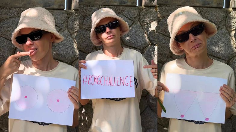 Edyta Pazura dołączyła do #2016challenge, śmieszkując z METAMORFOZY PIERSI. "Genialne" (WIDEO)