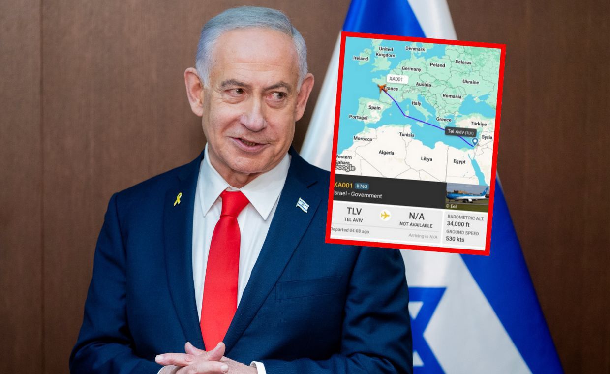 Zignorowali nakaz aresztowania. Netanyahu przeleciał nad Francją