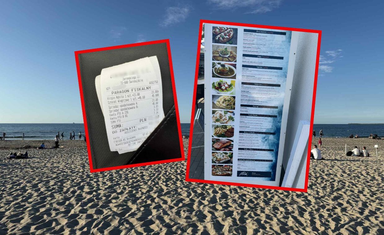 W menu przed knajpą nad morzem nie było cen. Zaryzykowaliśmy, weszliśmy