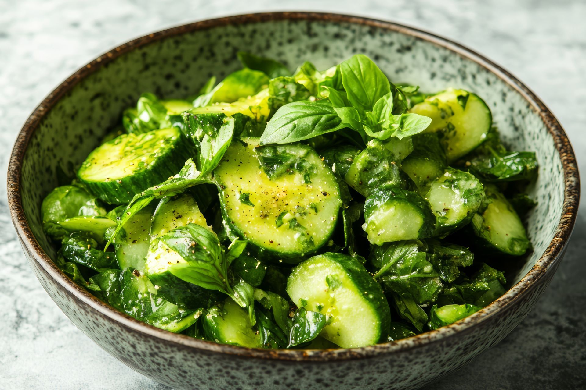 Rwę na kawałki i dodaję razem z czosnkiem do ogórków. Taka mizeria jest lepsza od tradycyjnej