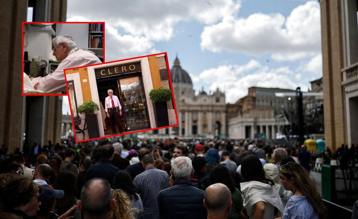 Maleńki zakład i 86-letni krawiec. Tu powstaje sutanna nowego papieża