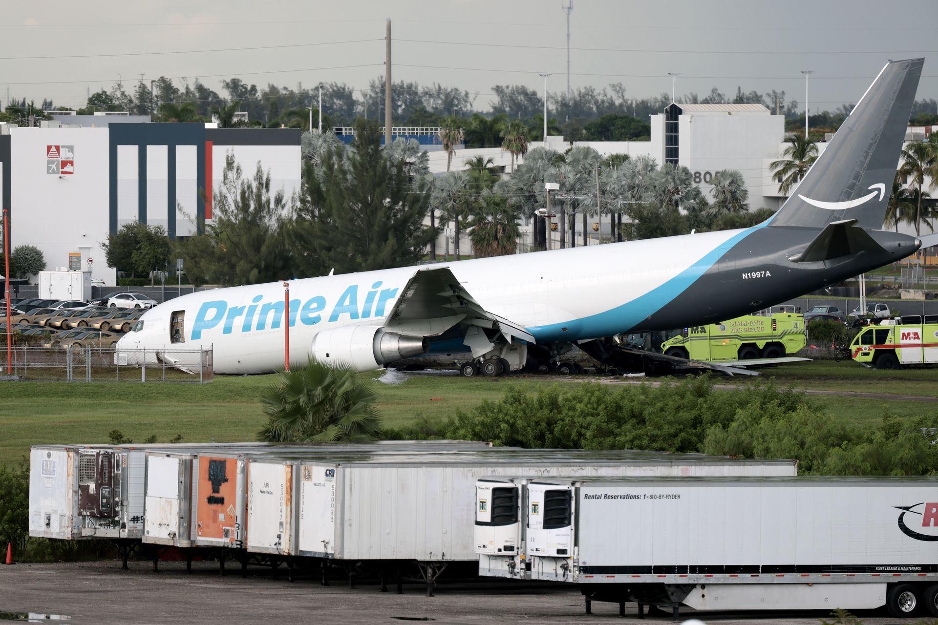 Katastrofa Boeinga 767 na lotnisku w Miami. Liczne nagrania w sieci