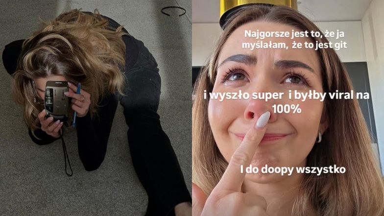 Dramat influencerki: nagrała film, który "na 100% byłby viralem", ale nie może go nikomu pokazać. "ZARAZ SIĘ PORYCZĘ"