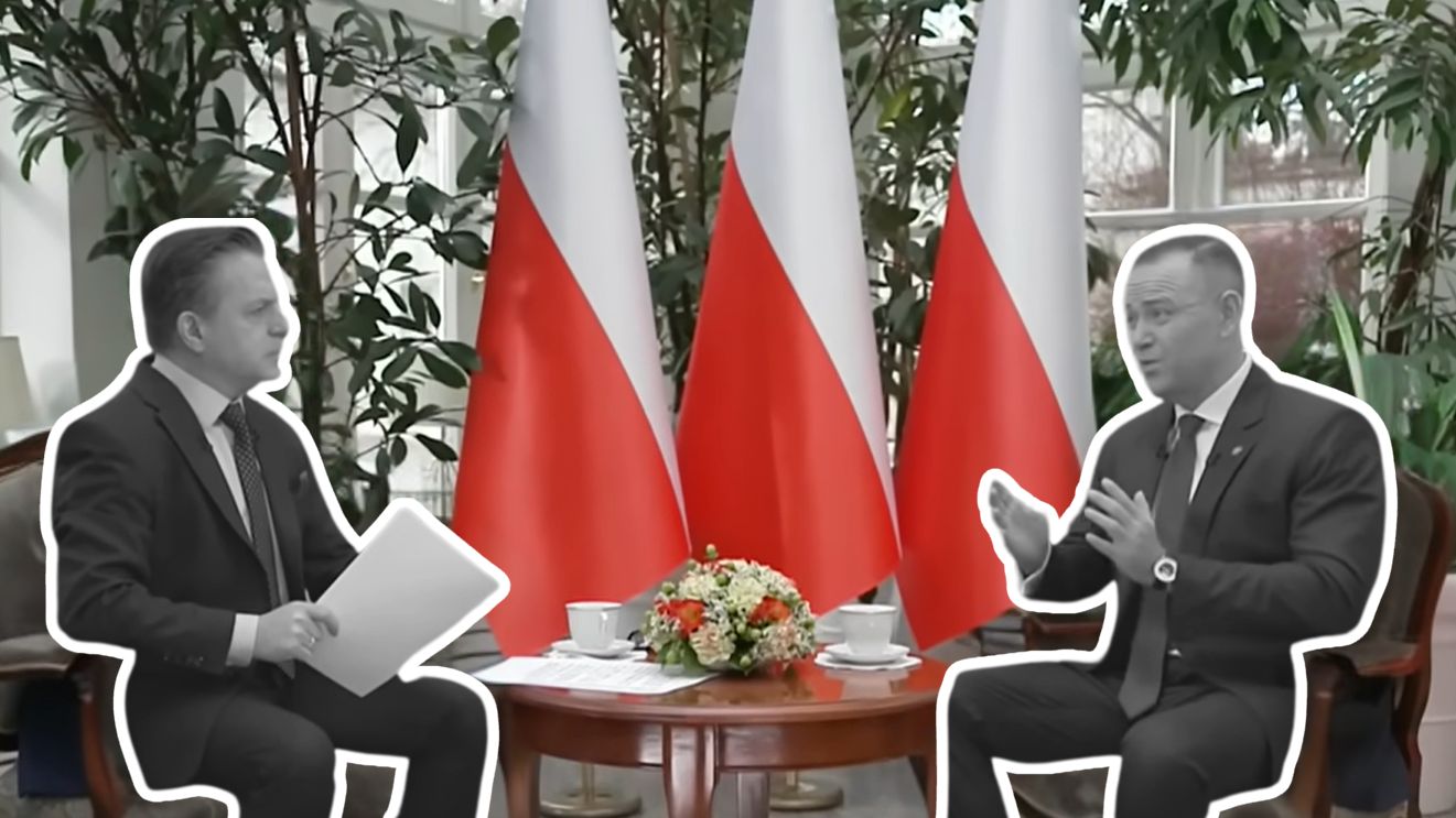 Rymanowski pomylił się w wywiadzie z Nawrockim. Dziennikarz przeprosił