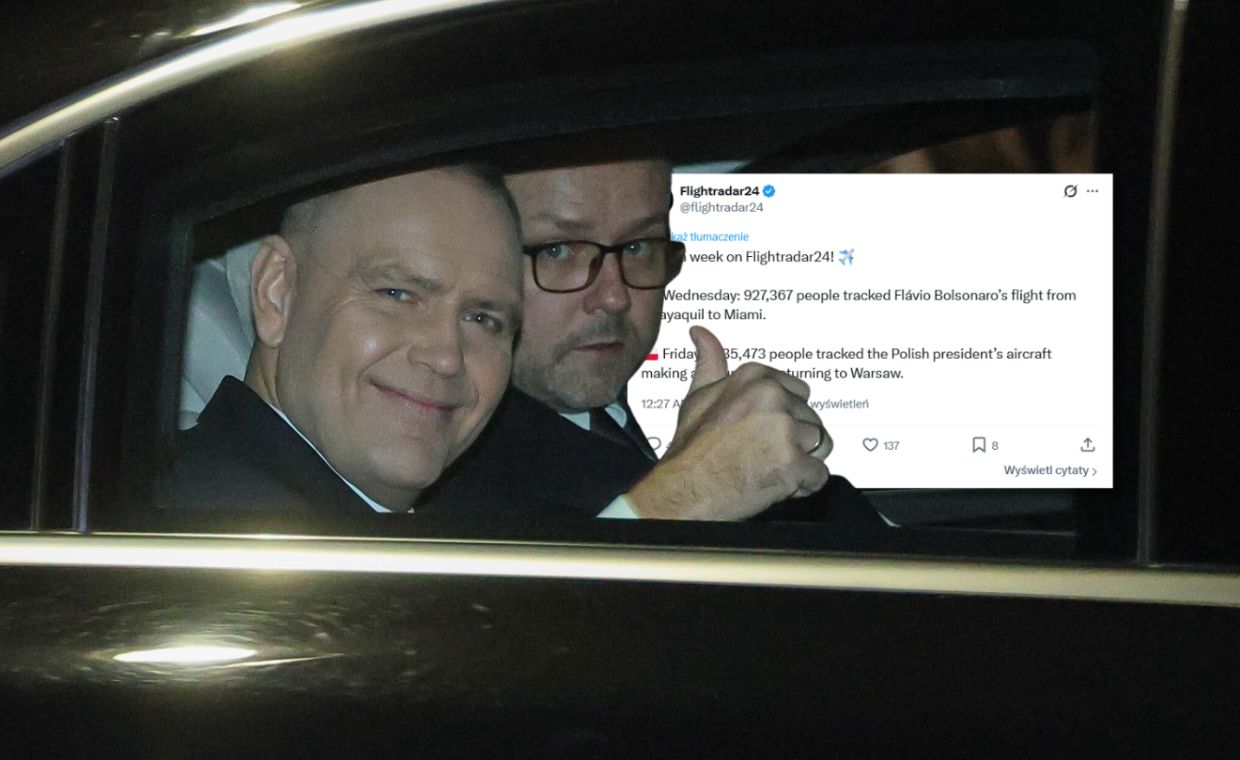 Lot Nawrockiego rozpalił emocje. Porównali z przelotem Bolsonaro