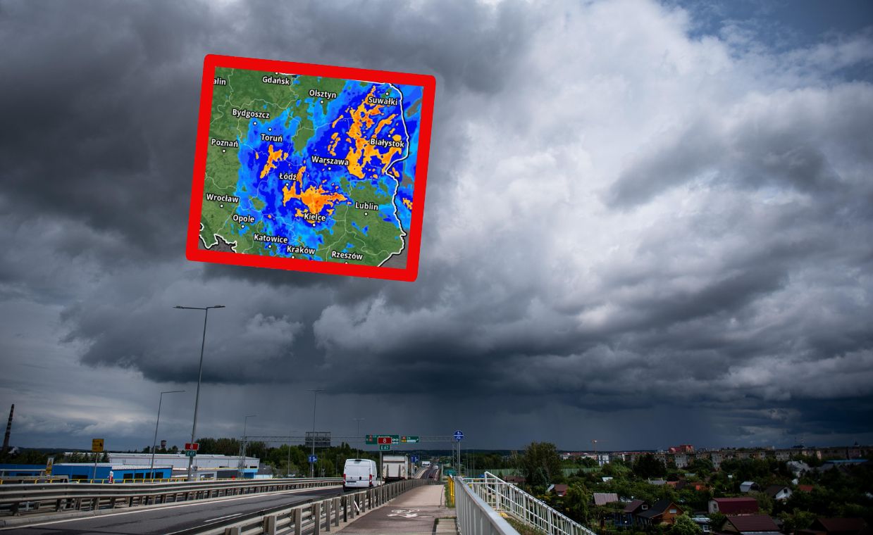 Gdzie będzie najmocniej padać? Jest prognoza na kolejne godziny