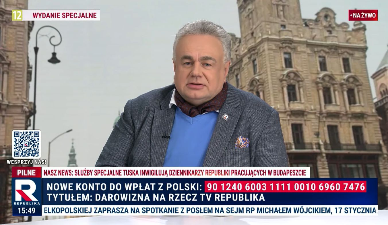 Republika opłaciła koncesję tylko do końca stycznia. Członek KRRiT mówi o windykacji
