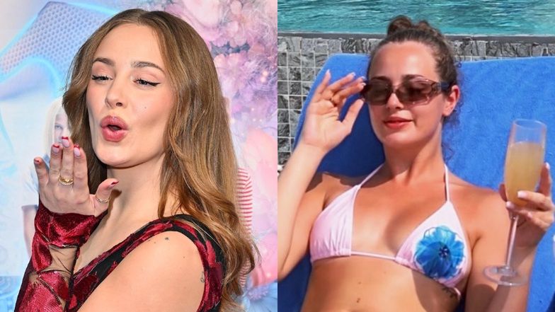 Wiktoria Gąsiewska w bikini i z kieliszkiem w ręku pozdrawia zmarzniętych Polaków z Malediwów: "CHEERS!" (FOTO)