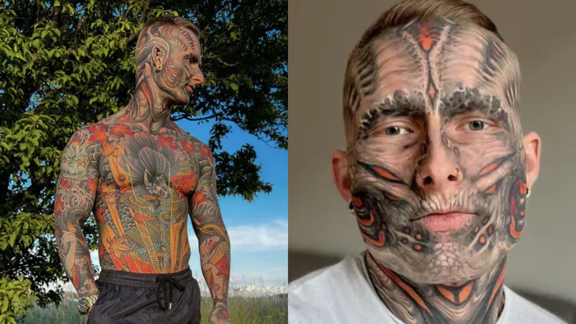 Wytatuował całe ciało i żalił się, iż jego nowy wygląd "odstrasza" kobiety. Dziś usuwa tatuaże i w końcu znalazł MIŁOŚĆ