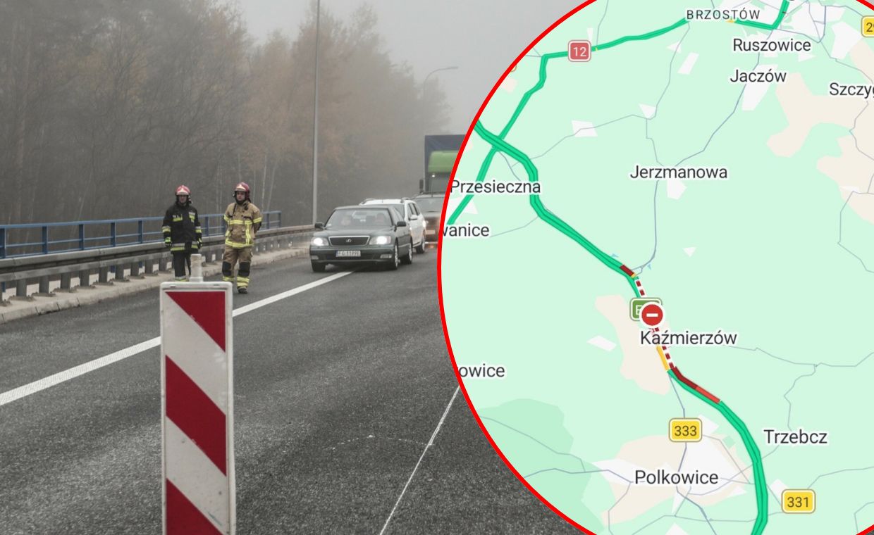 Karambol na S3. Ekspresówka jest zablokowana