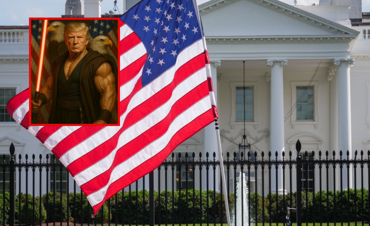 Trump jako wojownik Jedi. Biały Dom publikuje wymowną grafikę