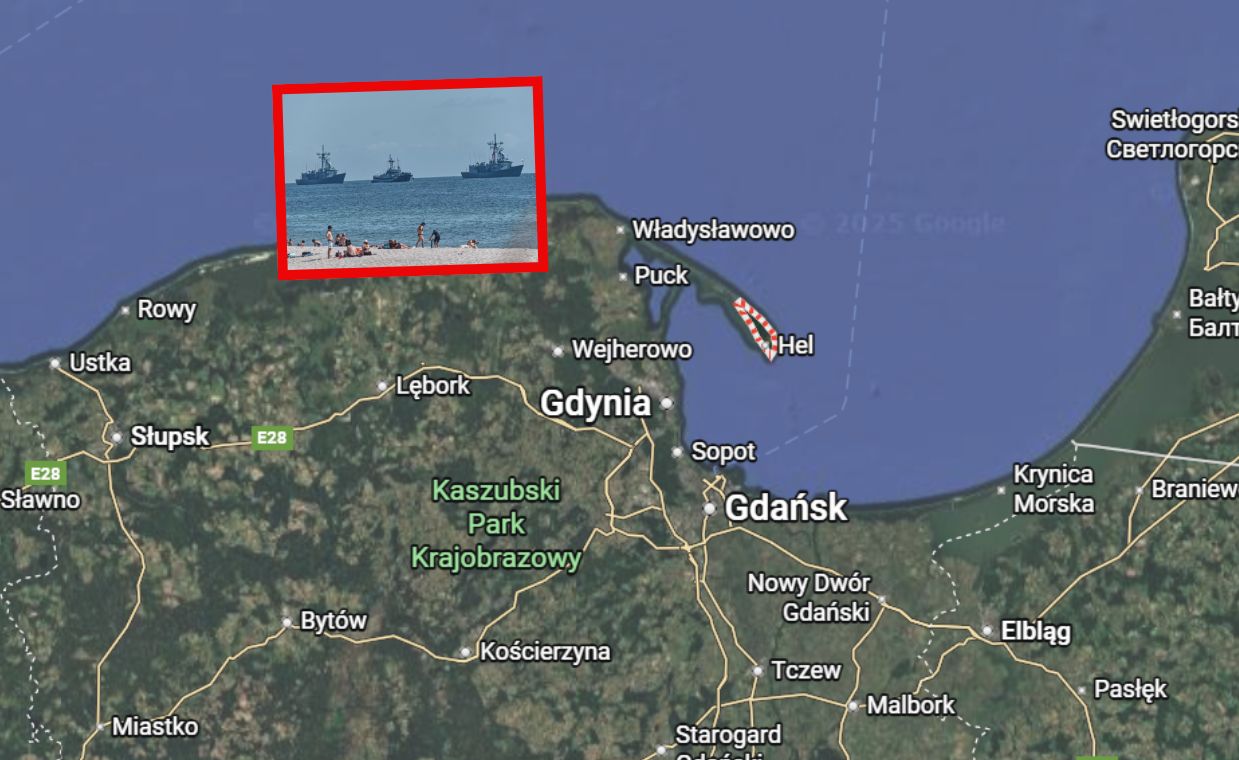 Zdjęcia z Helu. "Przejście okrętów robiło wrażenie"