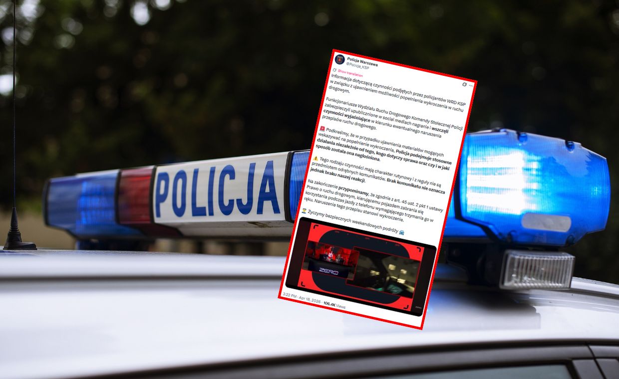 Stanowski z telefonem za kierownicą. Policja reaguje na nagranie