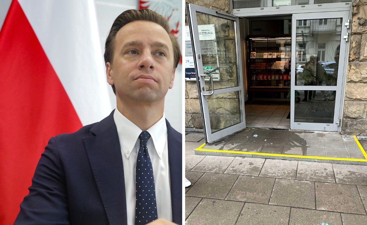 Groźny incydent przed biurem Platformy. Bosak: to prowokacja