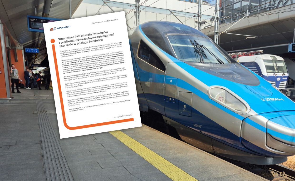 Awantura o kawę sparaliżowała kurs Pendolino. Jest reakcja PKP Intercity