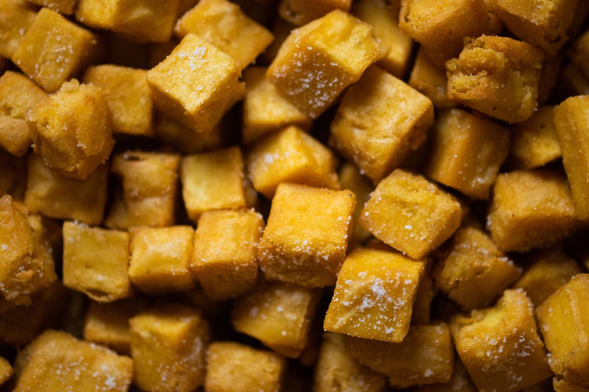 Wychodzi chrupiące i pełne smaku. Dodaję do makaronu zamiast kurczaka