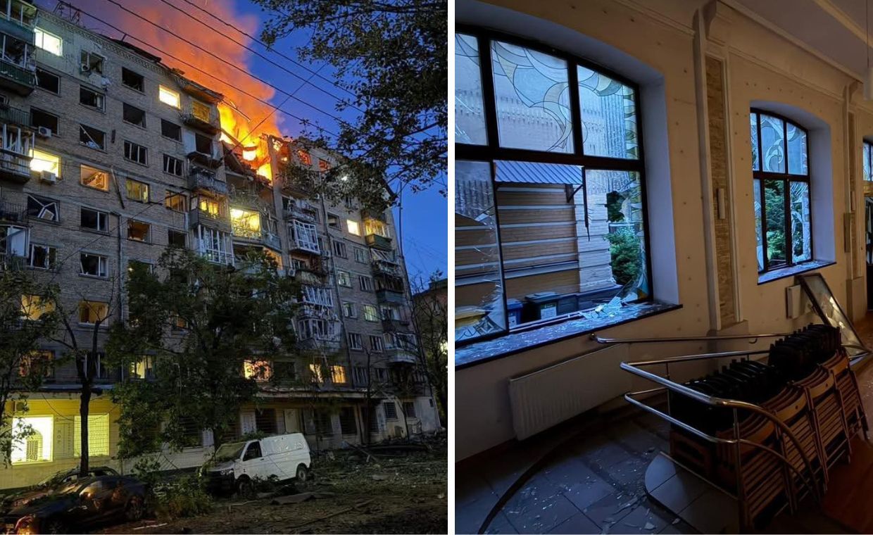 Rosyjski atak na Kijów. Ucierpiał klasztor prowadzony przez Polaków