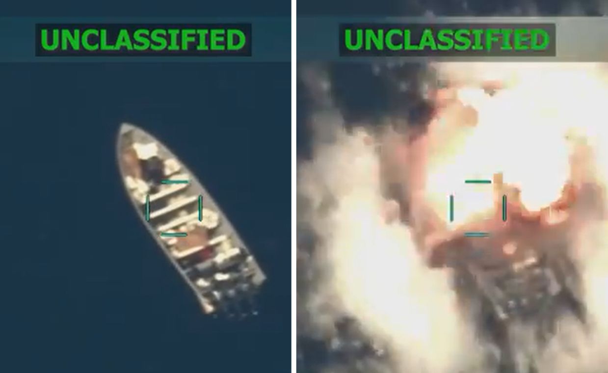 Na łodzi były cztery osoby. Hegseth pokazał nagranie z ataku