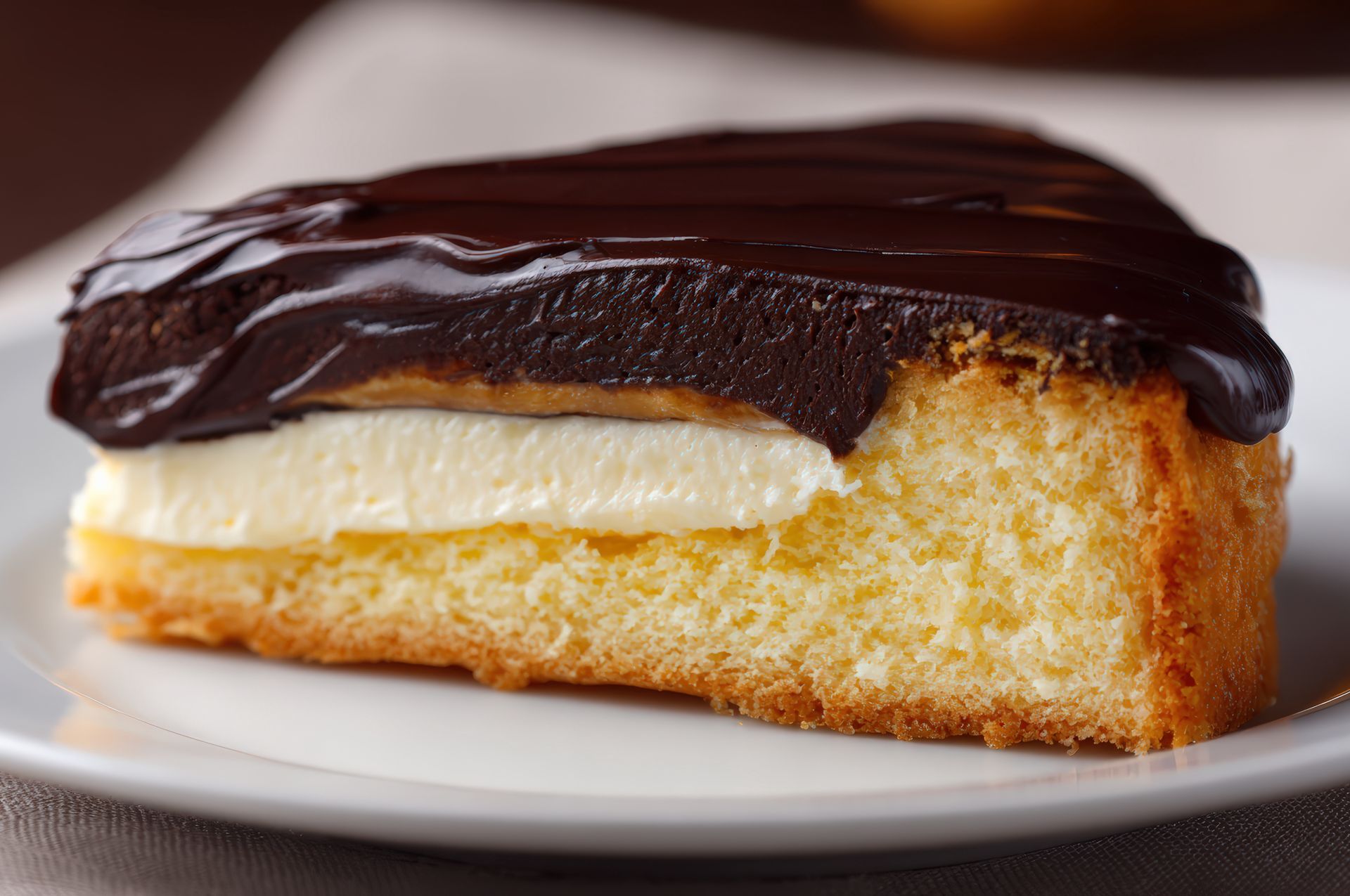 Bostońskie ciasto z kremem. Jest łatwe, a robi ogromne wrażenie